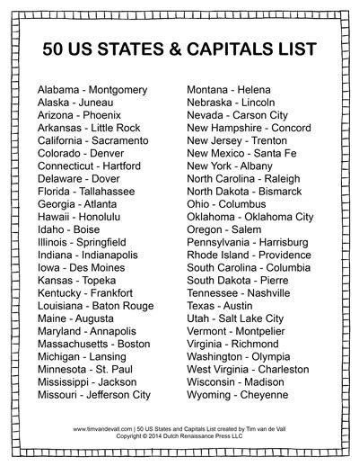 list of us states and capitals alaska.